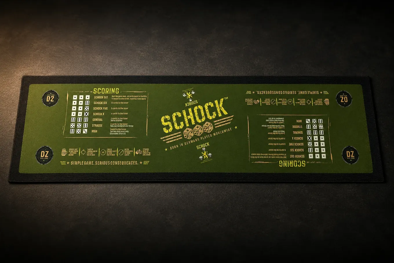 Official SCHOCK Playing Mat studio product shot